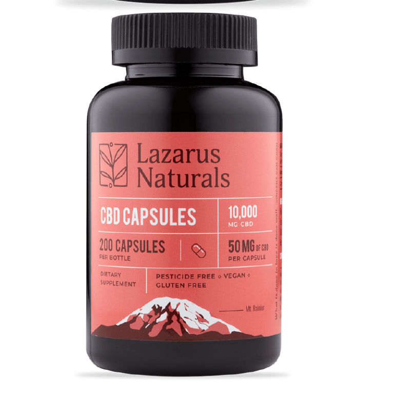 lazarus naturals cbd capsules 25mg