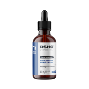 Bottle of Hempmeds RSHO blue label (500 mg)