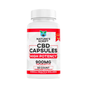 Nature's Script High-Potency CBD Capsules 900 mg
