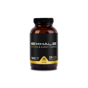 Exhale Wellness Delta 8 THC gummies.