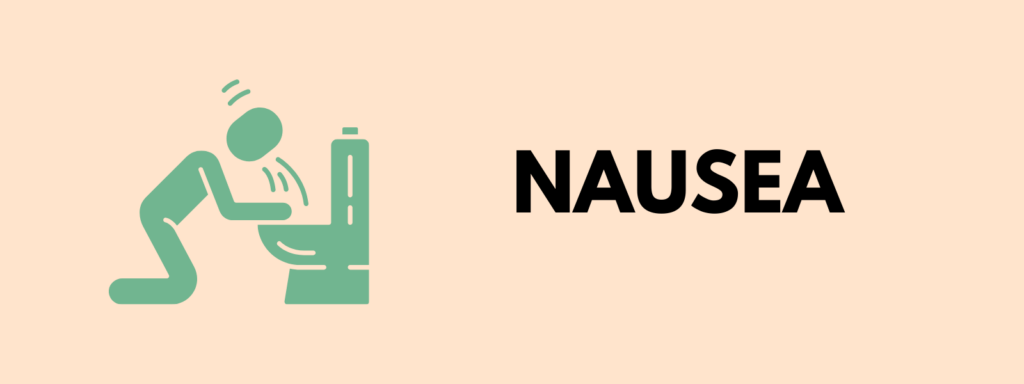 Banner reading "Nausea"