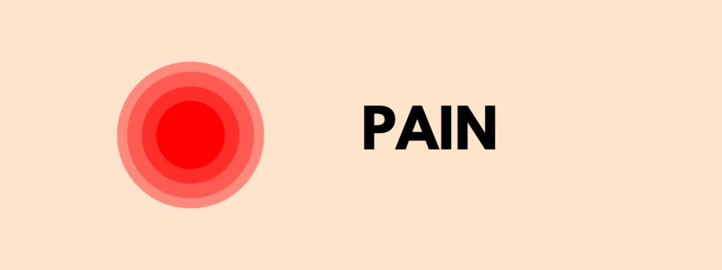 Banner reading "Pain"