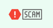 Banner reading "Scam"