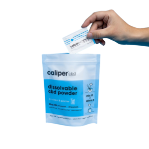 Caliper CBD powder package