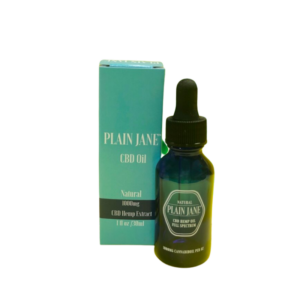 Bottle of Plain Jane full spectrum CBD oil