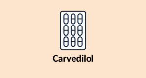 Illustration of carvedilol tablets