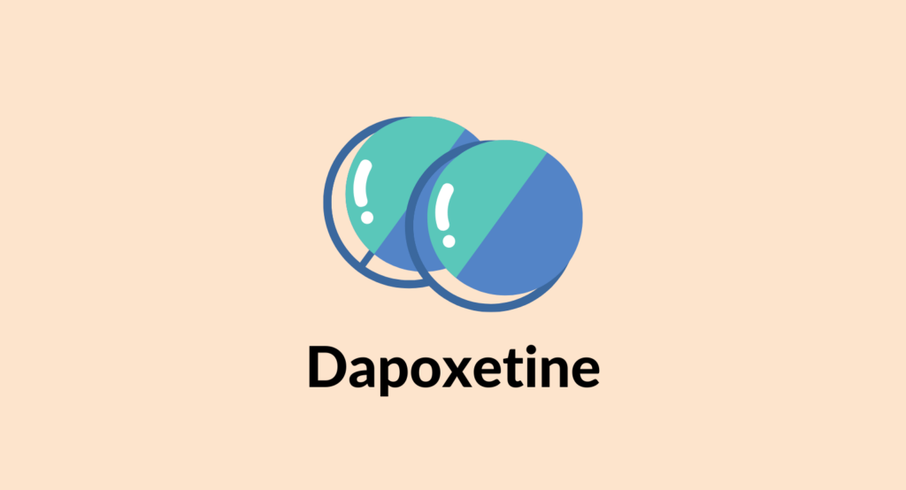 Illustration of dapoxetine tablets
