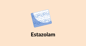 Illustration of estazolam tablets