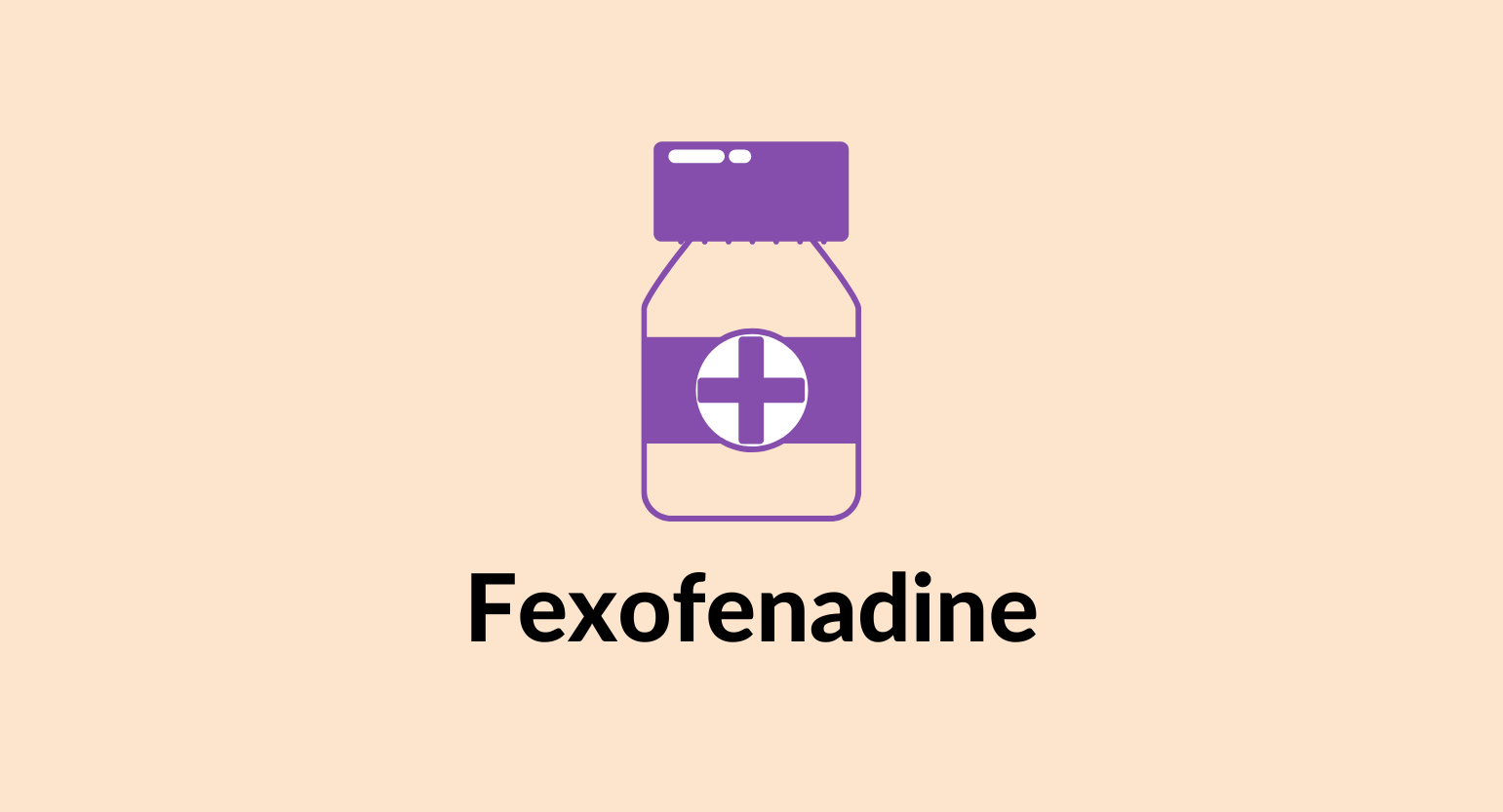 Illustration of a fexofenadine pack.