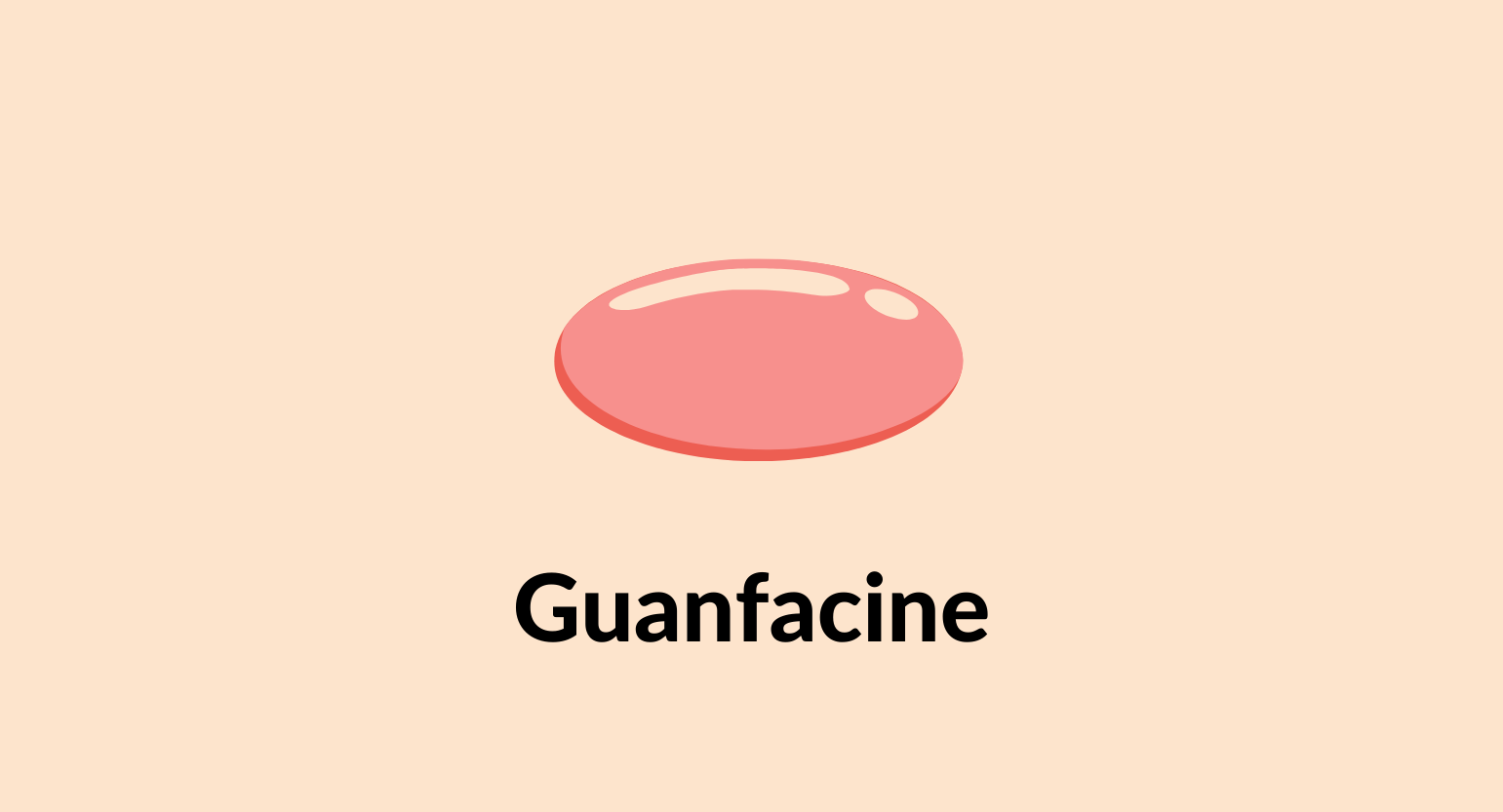 Illustration of a guanfacine gel capsule