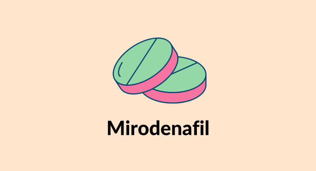 Illustration of mirodenafil tablets