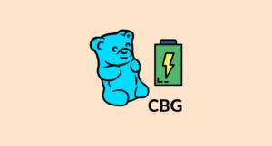 CBG gummy bear illustration