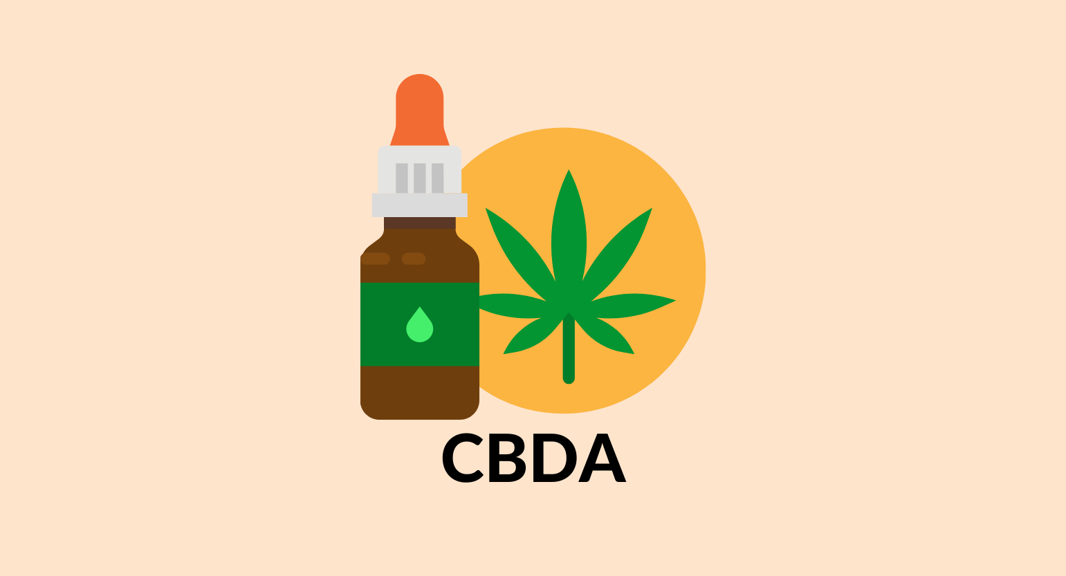 CBDA oil, illustration