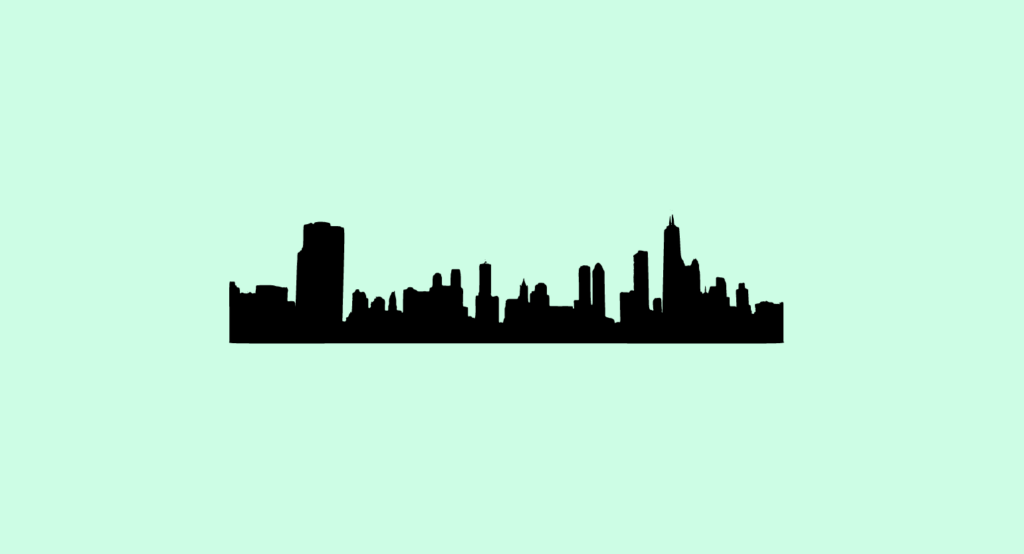 Bridgeport, city silhouette illustration